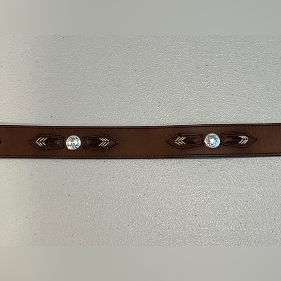 EUC brown leather boy’s cowboy belt - Picture 4 of 5